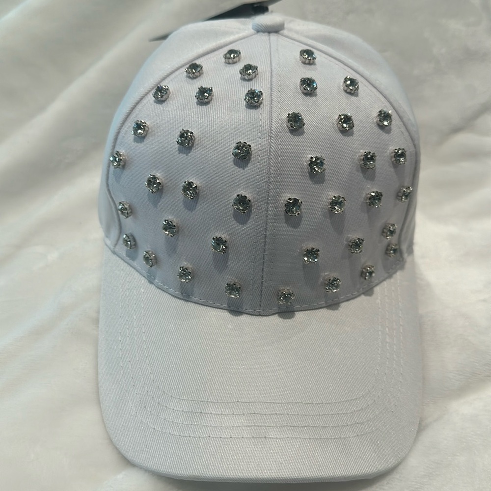 NWT Jane & Berry Rhinestone Embellished Cap with adjustable back.
